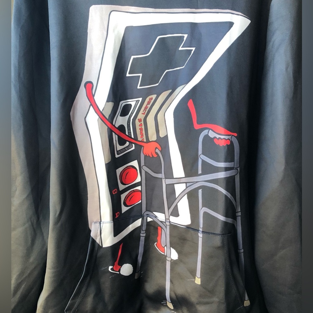 Graphic Black and White Hoodie Game Fashion Express Your Unique Style Customize - Picture 5 of 5